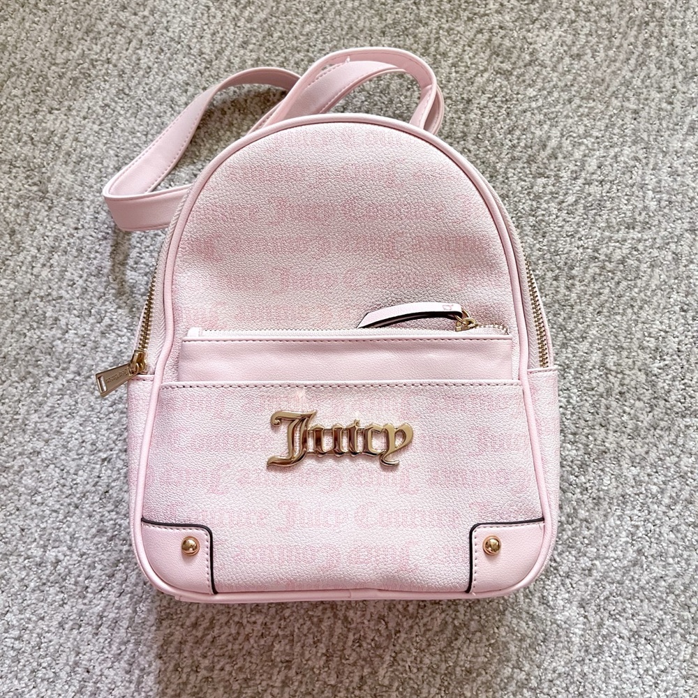 Juicy Couture Pink Backpack with Structured Design